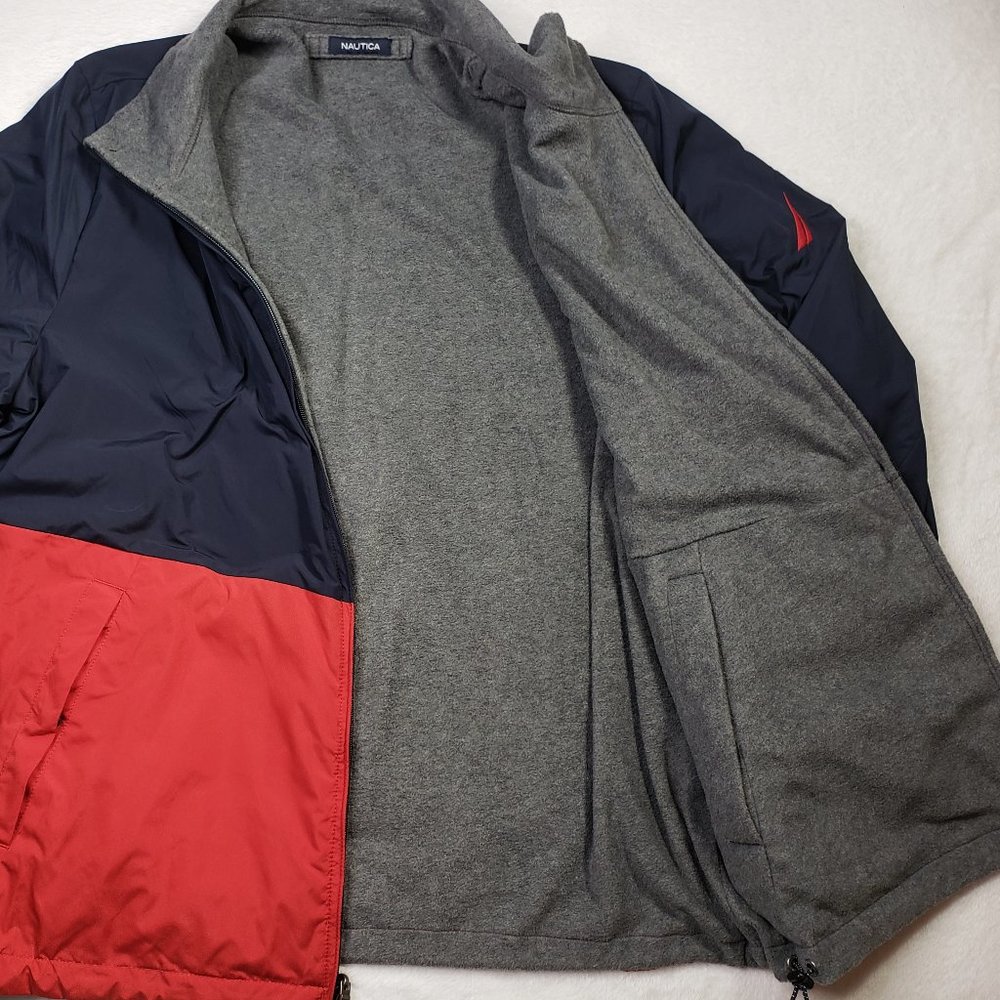Nautica Vintage Colorblock Full Zip Bomber Coat XL - Picture 8 of 8